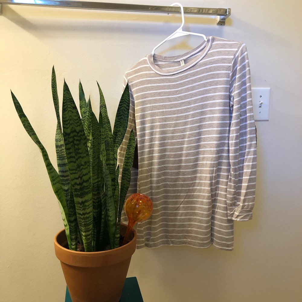 SOLD | Striped Top with Elbow Pads